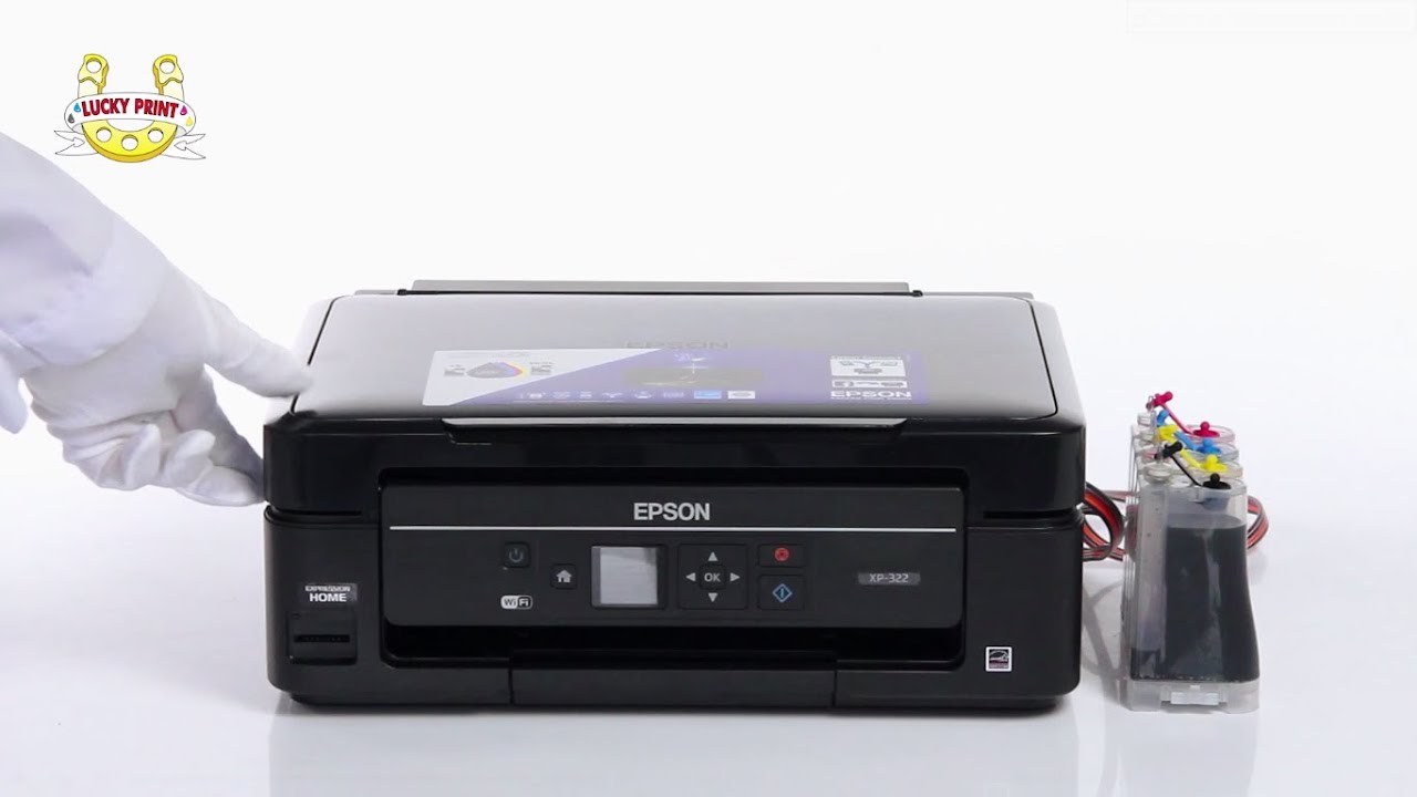 Установка СНПЧ на МФУ Epson Expression Home XP-322