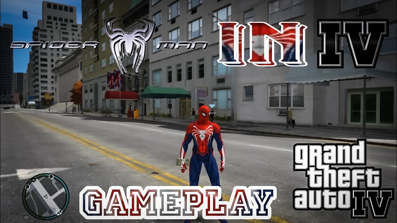 Playing GTA4 As SpiderMan | GTAIV Spiderman Mod | GTA4Mods | Superhero Mods For GTA Game | Marvel
