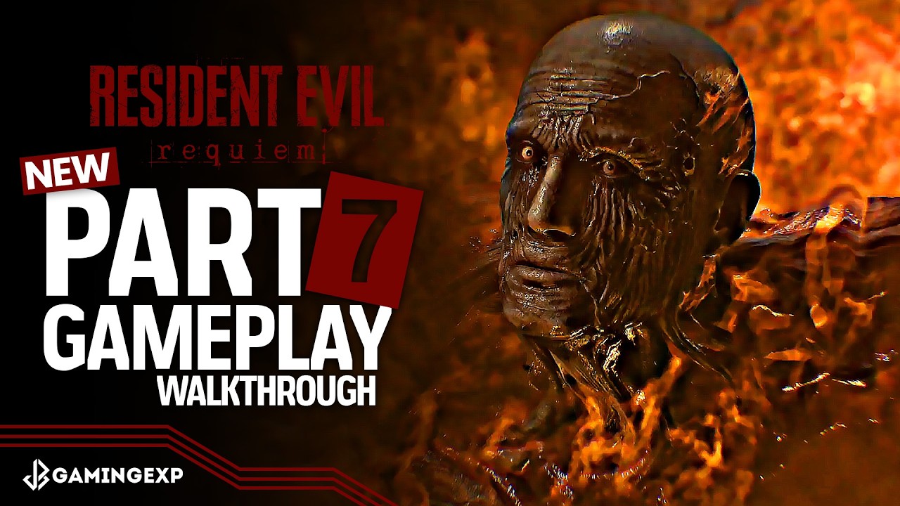 RESIDENT EVIL REQUIEM Walkthrough Gameplay Part 7 - LEON VS MR. X (PS5) RE9