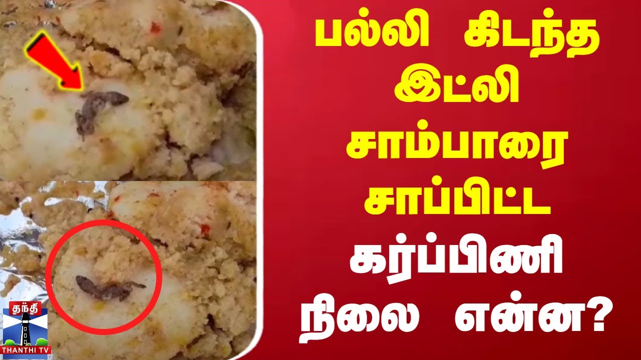 Thiruvarur Govt Hospital Idly Lizards | பல்லி கிடந்த இட்லி சாம்பாரை சாப்பிட்ட கர்ப்பிணி நிலை என்ன?