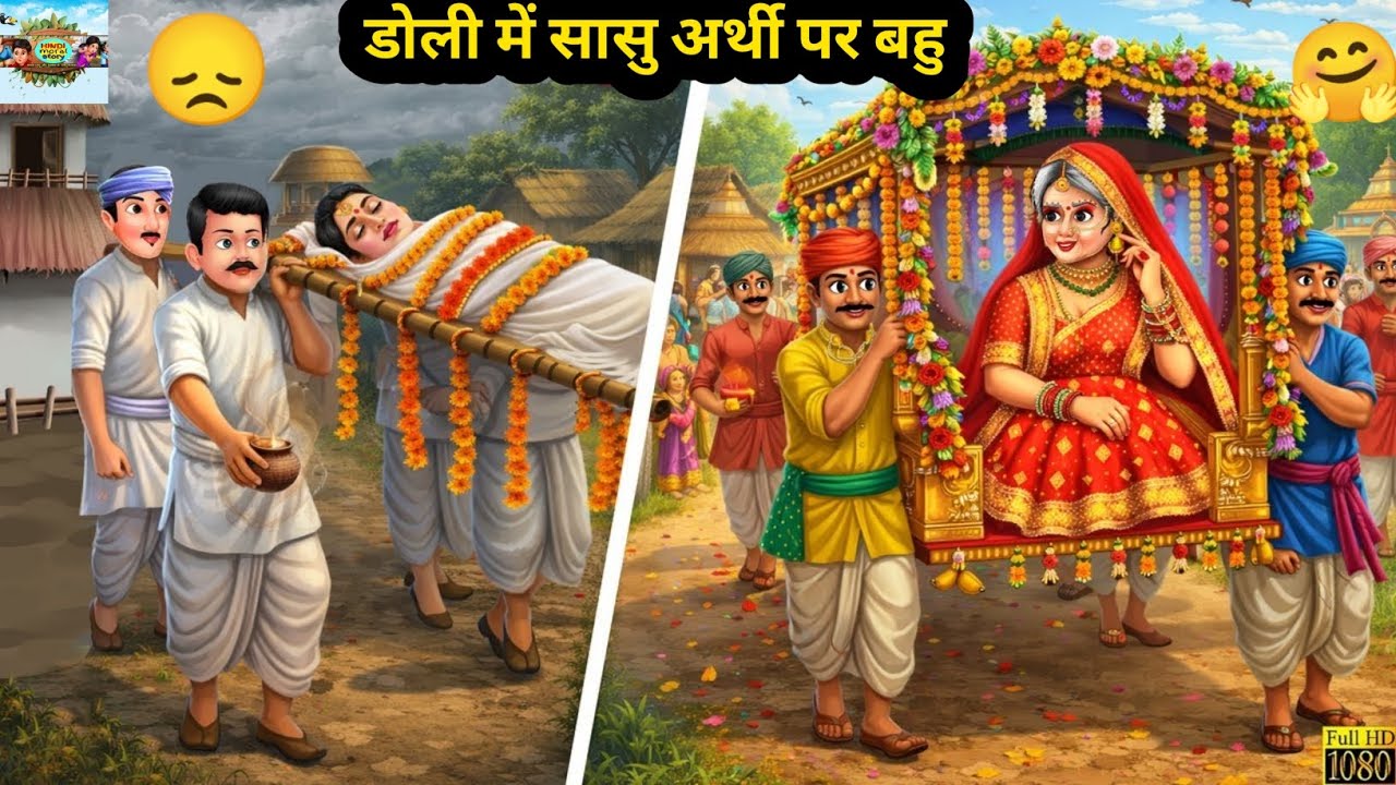 डोली में सास अर्थी पर बहु | Saas Bahu | Hindi Kahani | Moral Stories | Hindi Cartoon | Kahani |Story