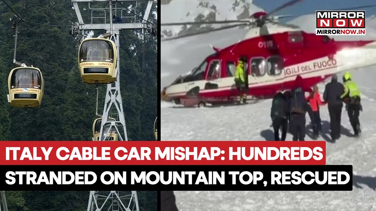Italy Cable Car Accident: Hundreds Stranded On Icy Mountains Later Rescued By Helicopters| 4 Injured