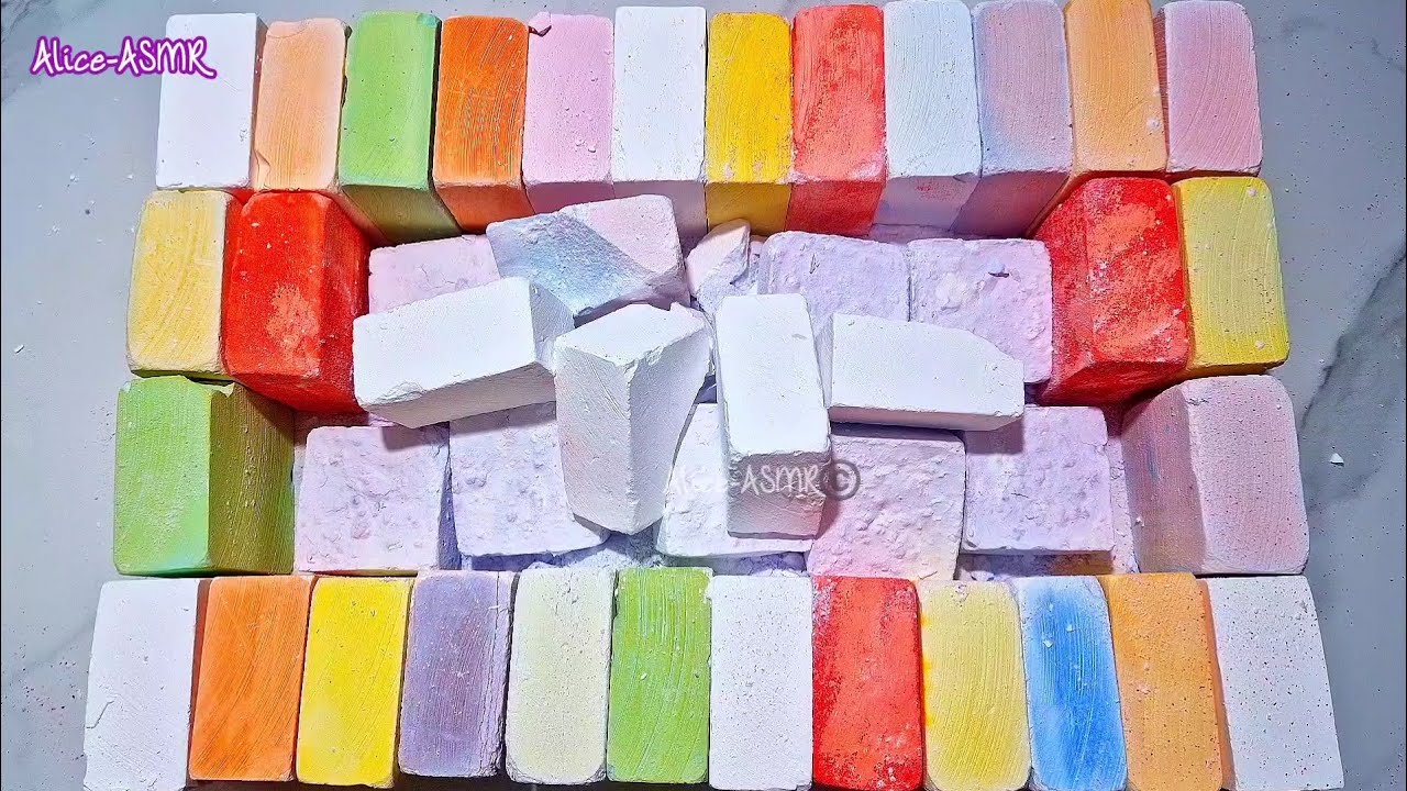 Dyed Gym Chalk Mass Crush | All Different Textured chalks | Soft | Medium | Hard | 27k Celebration