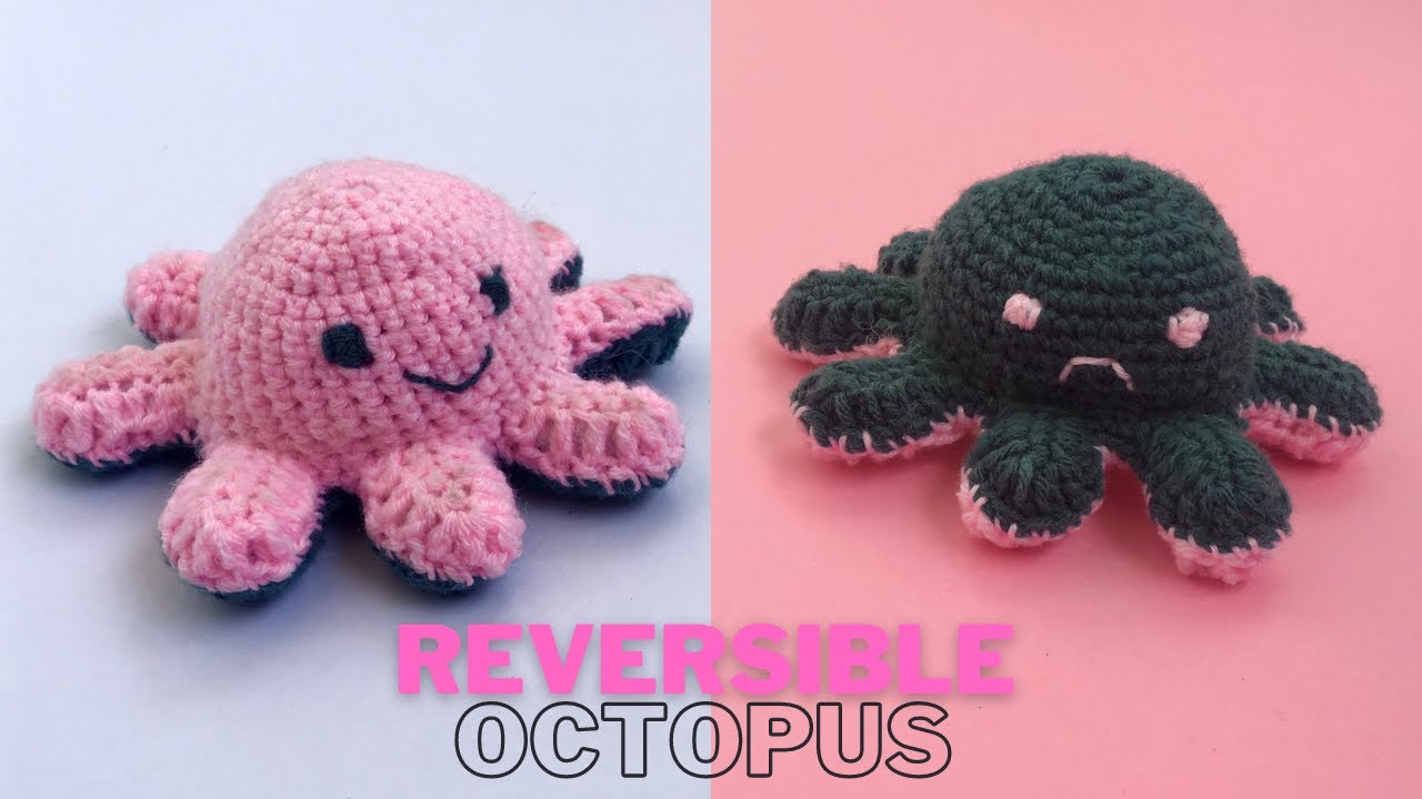 Reversible octopus plush | reversible octopus crochet pattern free