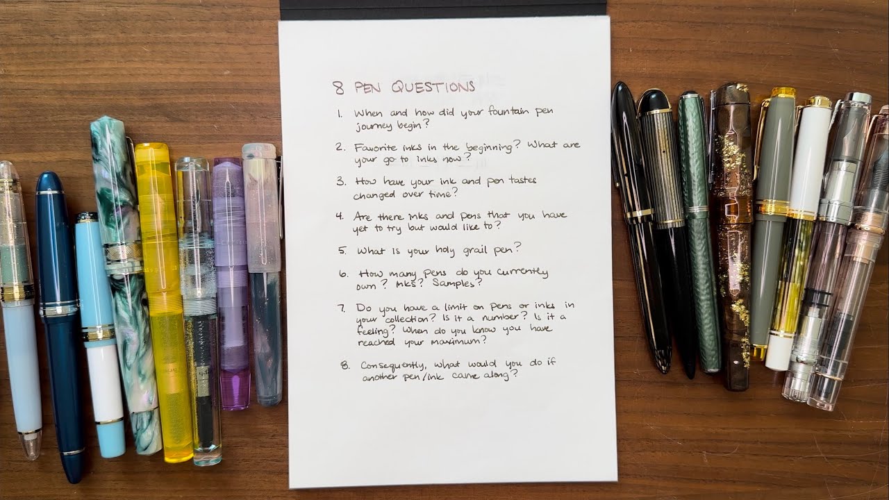 My Fountain Pen Journey | #8penquestions by @seemownay and @lianelikes
