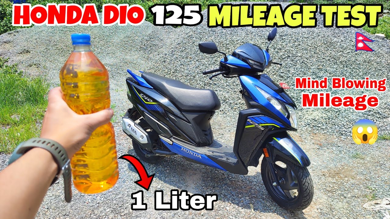 HONDA DIO 125cc BS6 1LTR MILEAGE TEST | FULL REVIEW | CRAZY RESULTS🔥
