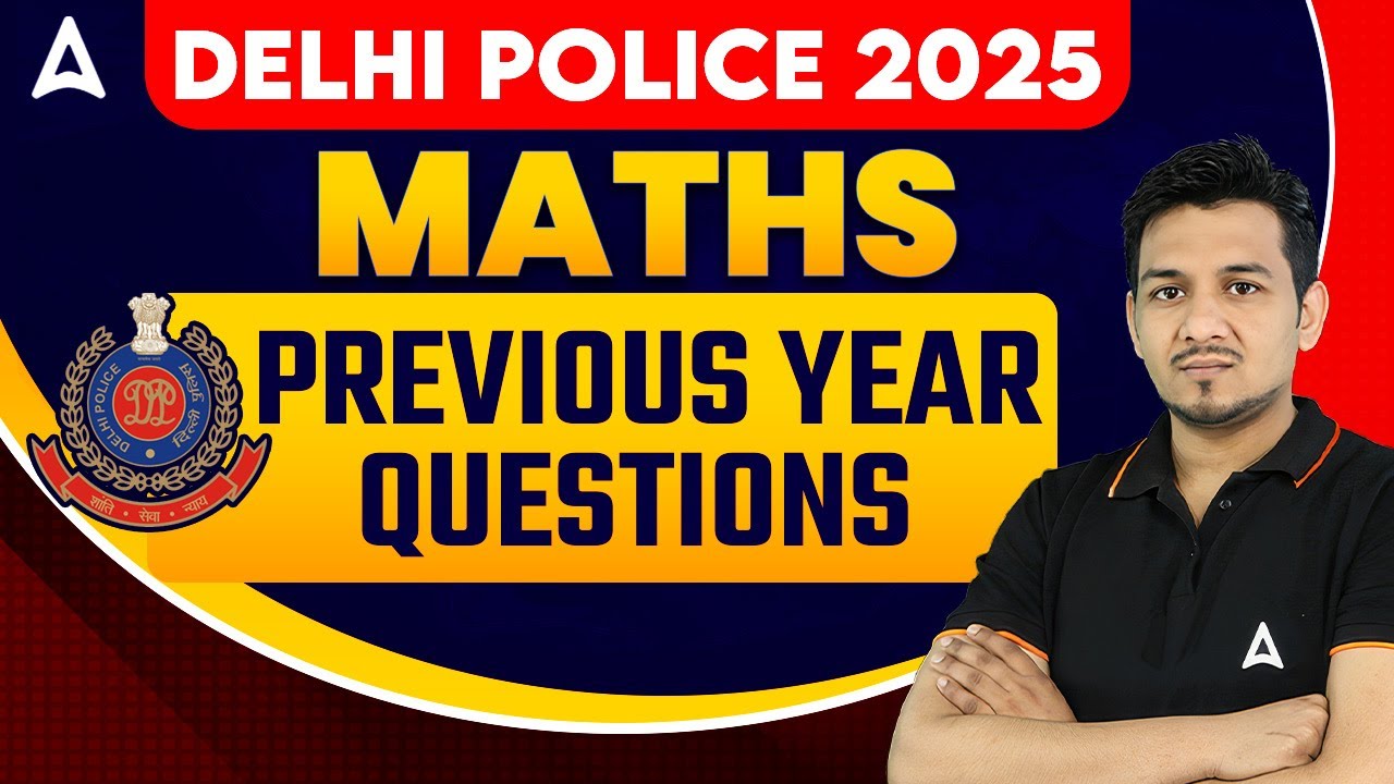 Delhi Police Maths Previous Year Question | Delhi Police Constable, Driver, AWO Math PYQ |Akshay Sir