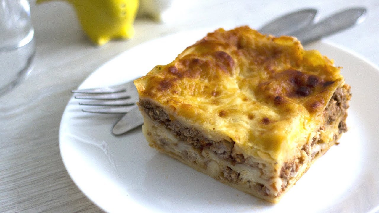 Простой рецепт лазаньи болоньезе с мясным фаршем