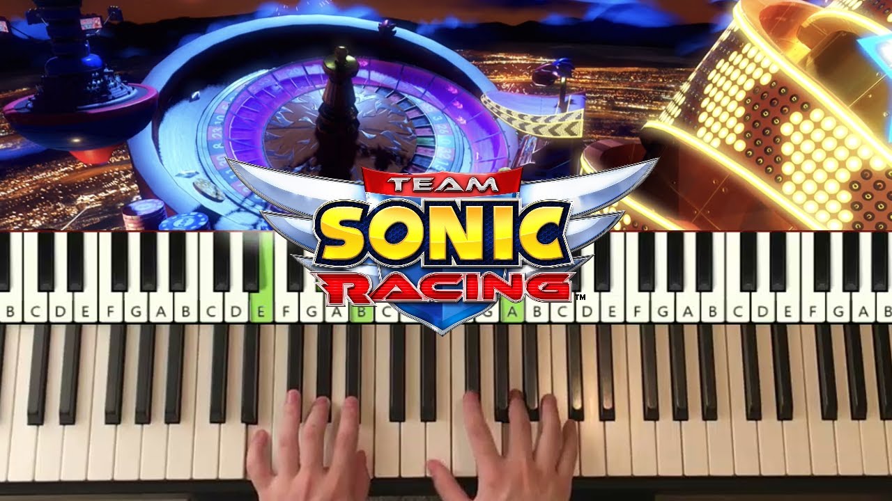 Team Sonic Racing - Roulette Road (Piano Tutorial Lesson)