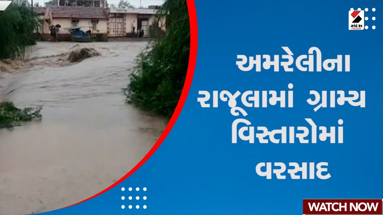 Amreli Heavy Rain : અમરેલીના રાજૂલામાં ગ્રામ્ય વિસ્તારોમાં વરસાદ | Gujarat Rain | Gujarat Monsoon