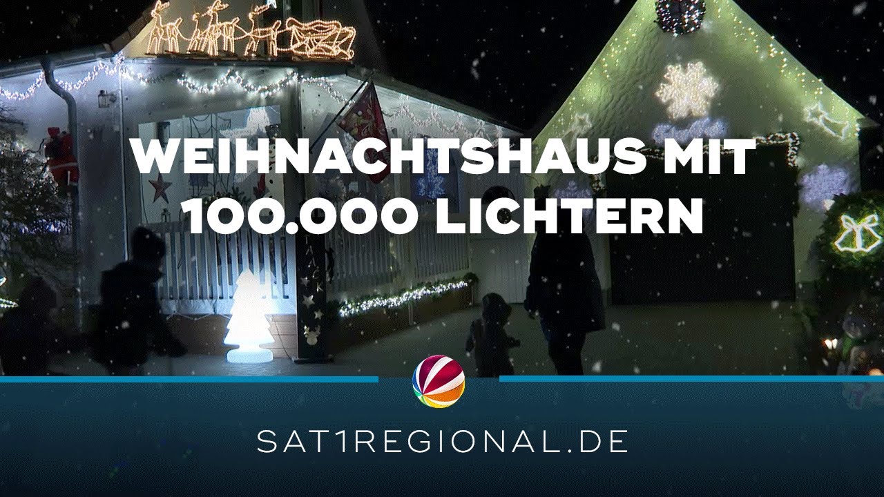 100.000 Lichter: Weihnachtshaus in Osdorf lockt Besucher an