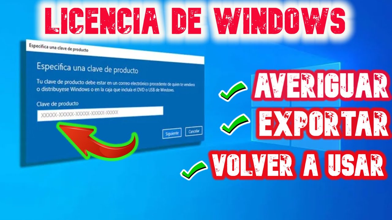 ✔️ Cómo SABER la CLAVE o LICENCIA de WINDOWS 10, 8 y 7 SIN PROGRAMAS 🔑
