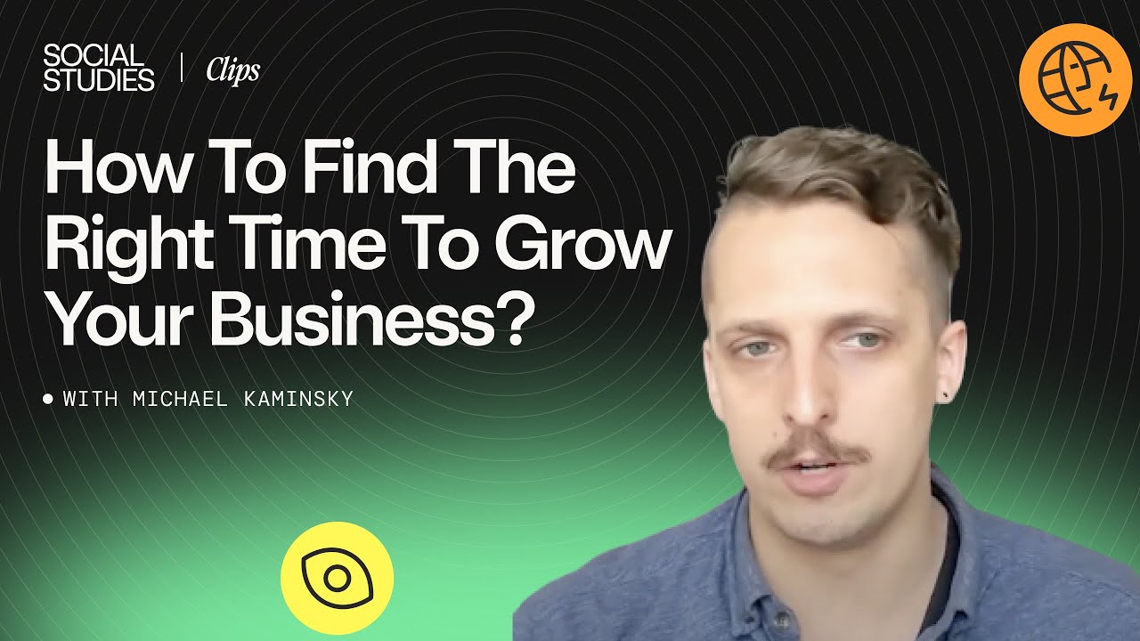 How to find the Right Time to Grow your Business | Michael Kaminsky, Founder of Recast