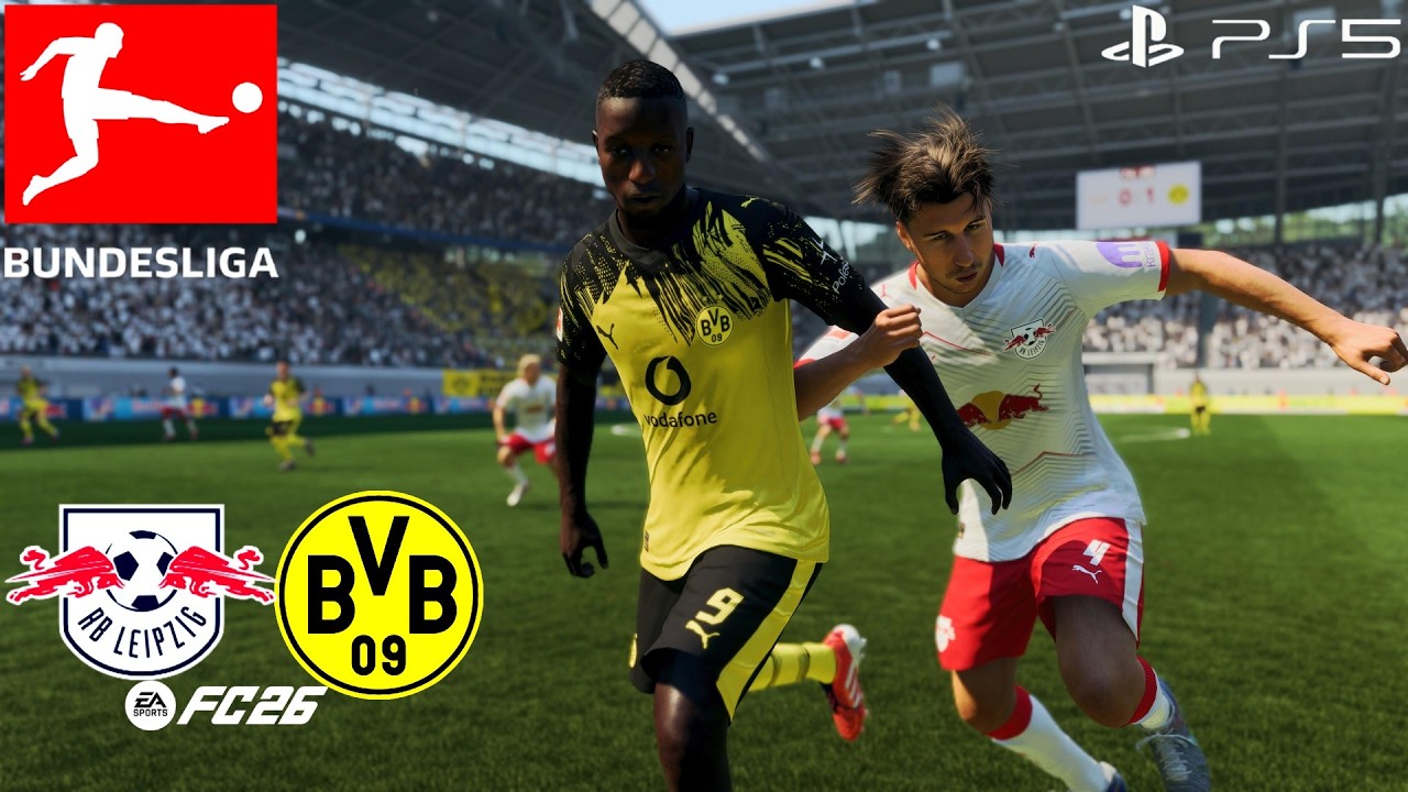 FC 26 - RB LEIPZIG VS BORUSSIA DORTMUND - BUNDESLIGA TV 25/26 - SLIDERS GAMEPLAY - RED BULL ARENA