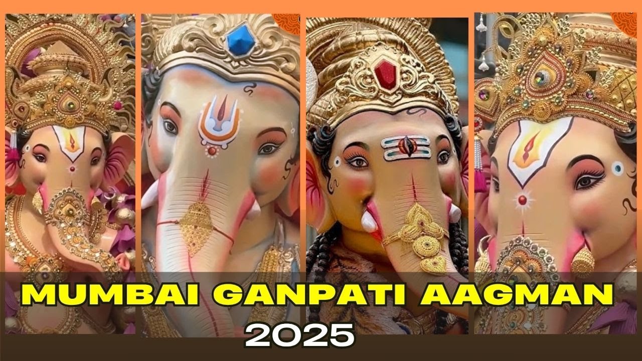 Mumbai Ganpati Aagman 2025 | Bappa&rsquo;s Royal Entry! 🇮🇳🪔