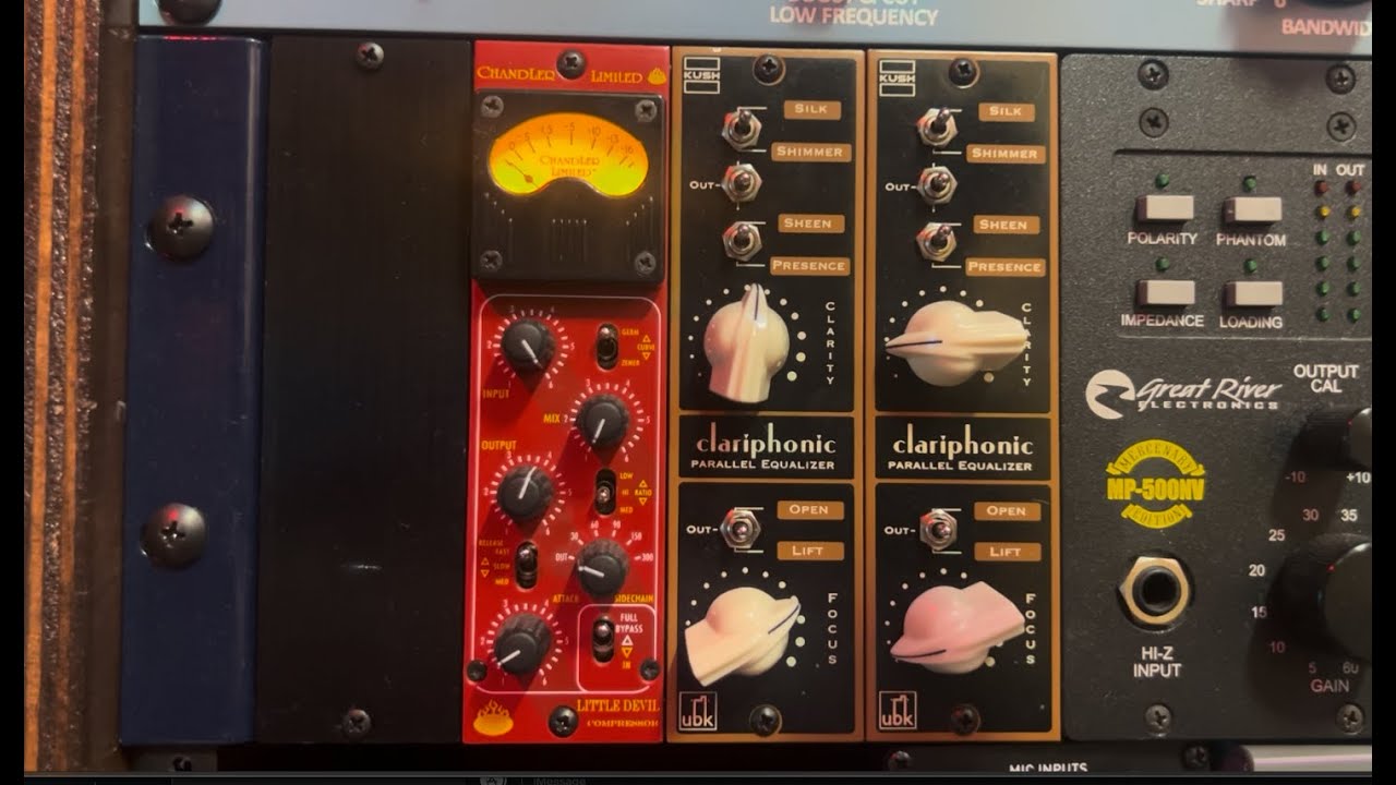 Chandler Little Devil Compressor & Kush Clariphonic on Drums