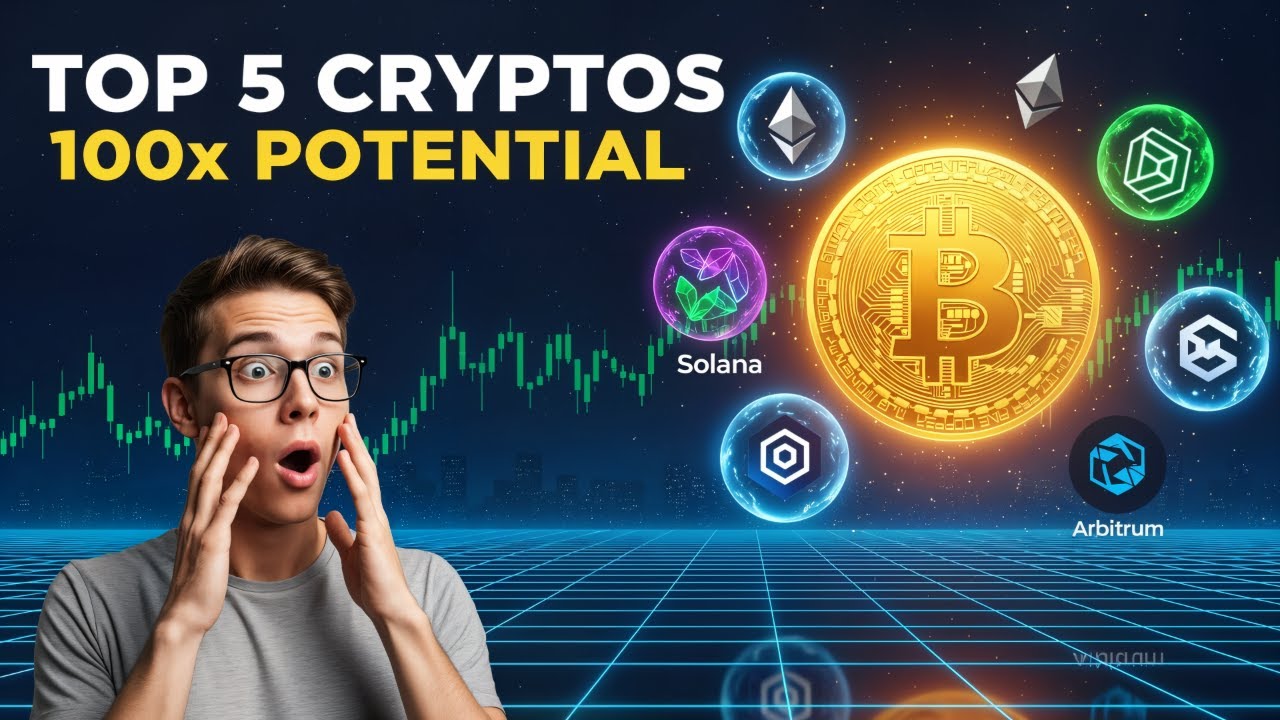 Top 5 Cryptos to Buy Now with 100x Potential 🚀 (Long Term Gems)