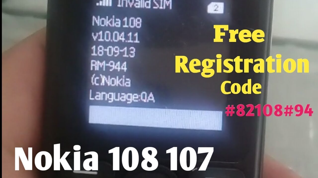 Nokia 108 107 invalid sim problem solution 100% without pc box