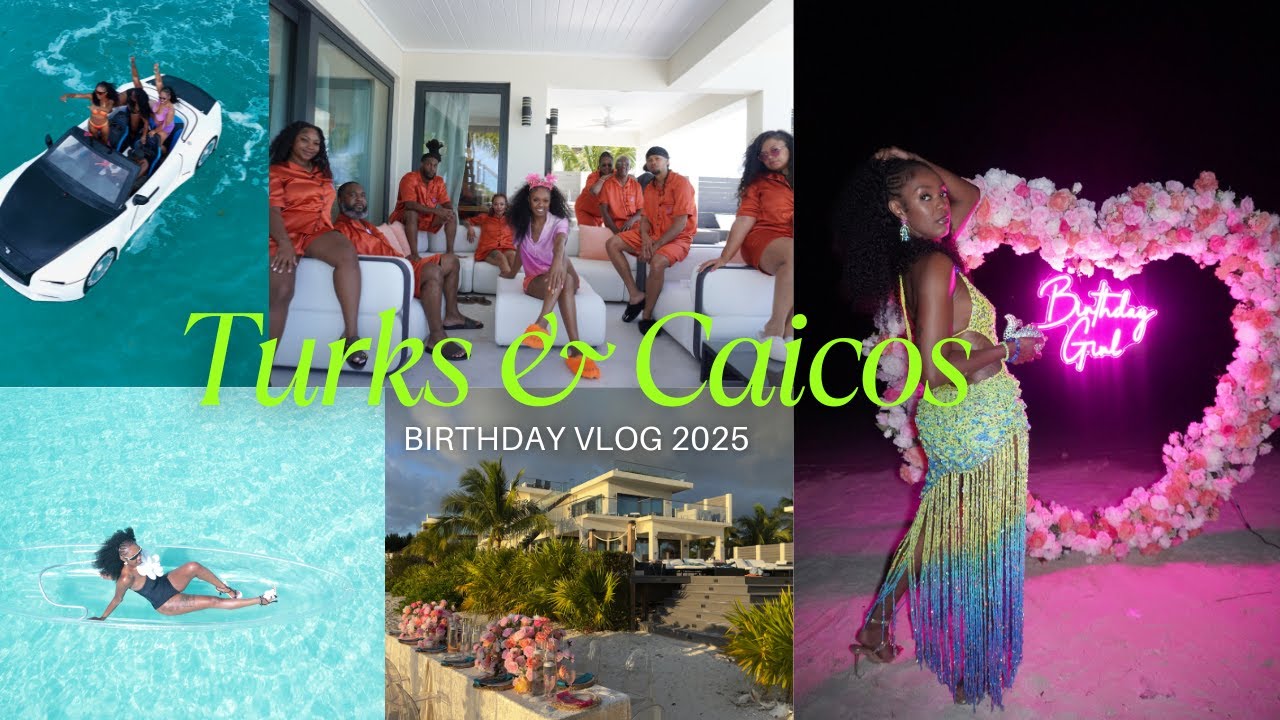 TURKS & CAICOS BIRTHDAY IN PARADISE| Best Trip of My Life! Jet Car, Clear Kayak, Fire Show & More...