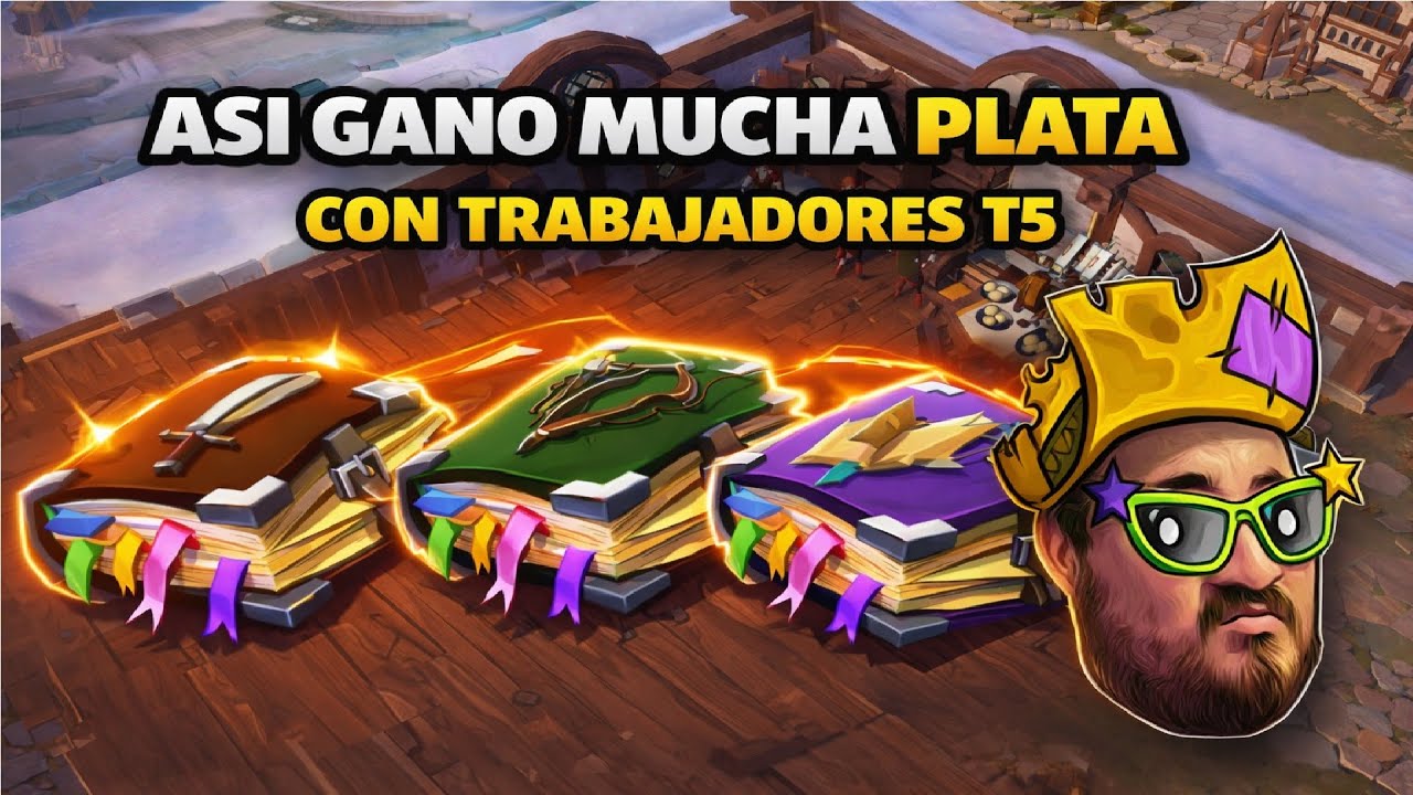 Esto es lo que Puedes Ganar con Trabajadores y Diarios de Nivel 5 en Albion Online #albiononline