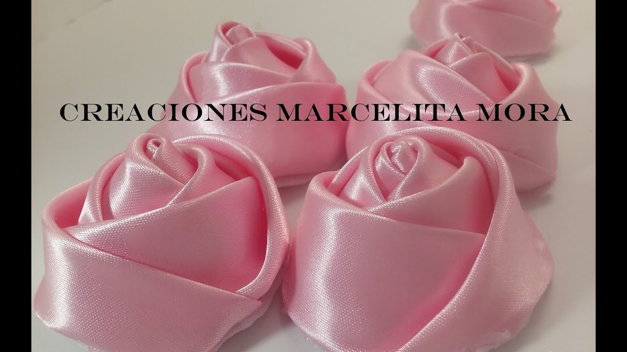 DIY-Como Hacer unos Botones Flor Rosas/ How To Make Botton Flower Rose CV/