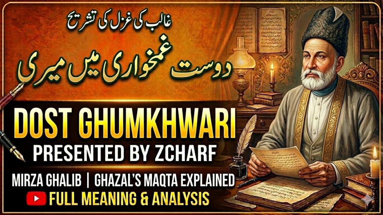 Dost Ghamkhuwari Men Meri | Ghalib Ghazal Explained | دوست غم خواری میں میری سعی فرمائیں گے کیا