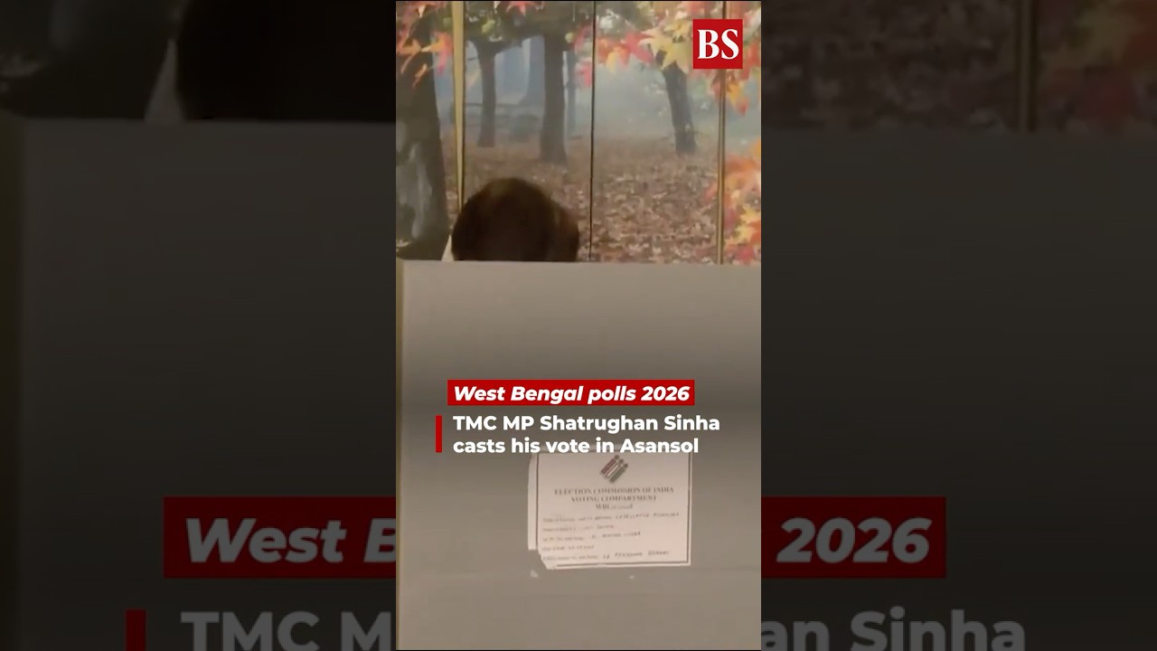 TMC MP Shatrughan Sinha casts his vote in Asansol | West Bengal elections 2026 | WB polls 2026