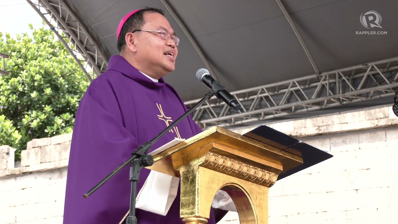 Cubao Bishop Ayuban delivers homily at second Trillion Peso March