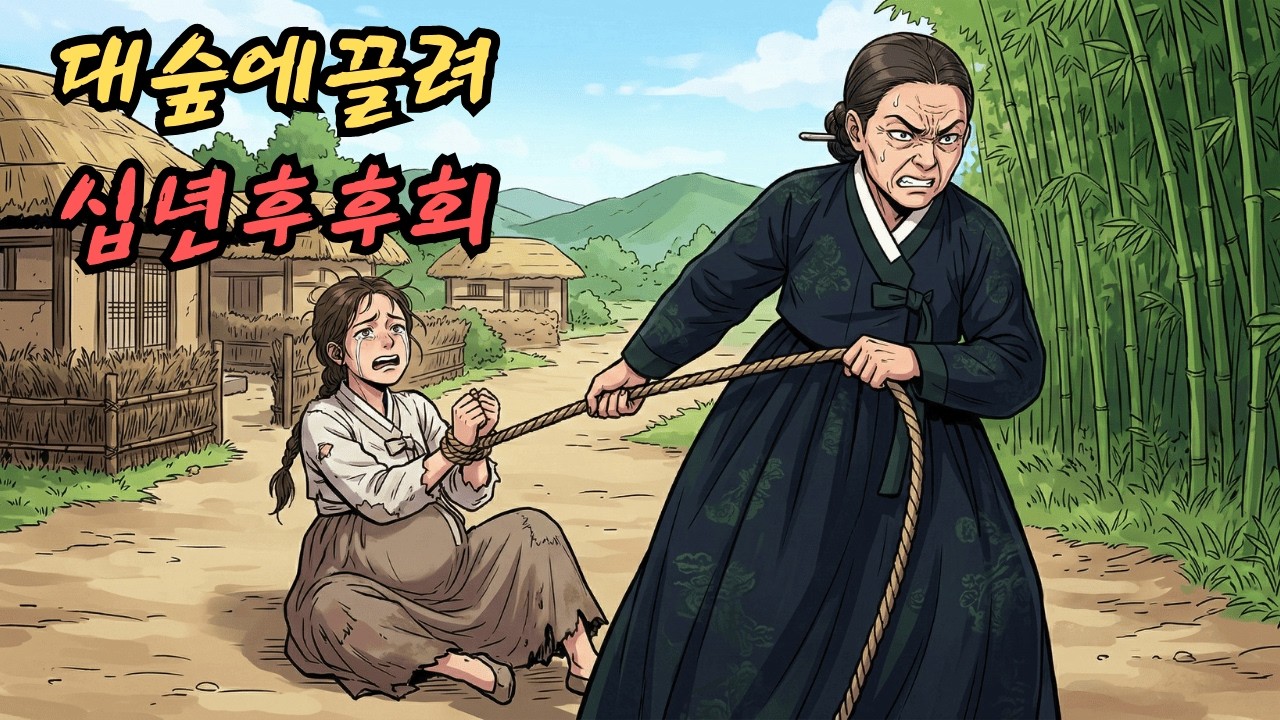 시어머니는 임신한 며느리를 대나무 숲으로 끌고 갔다. 10년 후, 복수 계획을 실행에 옮기자 시어머니는 자신의 행동을 후회하기 시작했다.|민담 |전설 |설화 |옛날이야기 |오디오북