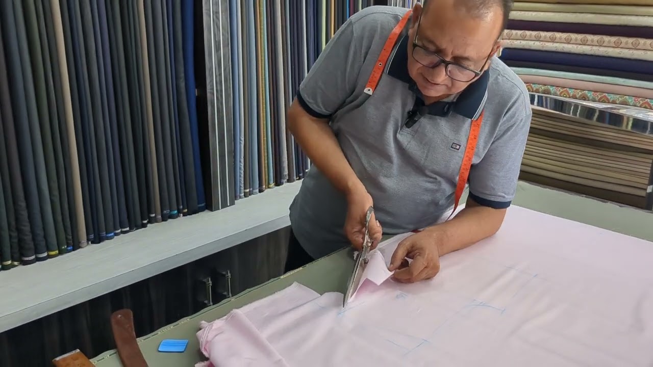 ✂️स्लिम फिट शर्ट की कटिंग 🙏