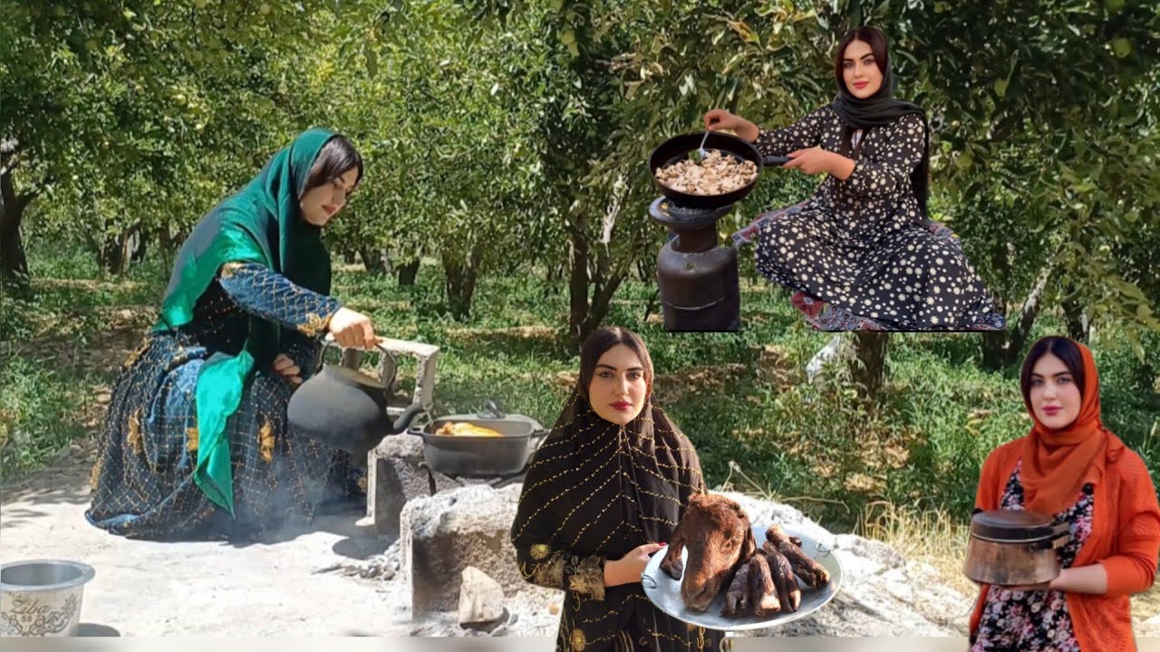 🦋Don&rsquo;t Miss This! The Most Captivating Moments of the Bakhtiari Girl&rsquo;s Outdoor Cooking🦋