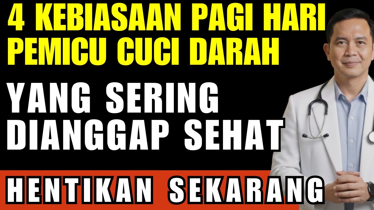 GINJAL RUSAK TANPA NYERI! Bongkar 4 Kebiasaan Pagi Pemicu Cuci Darah yang Sering Dianggap Sehat