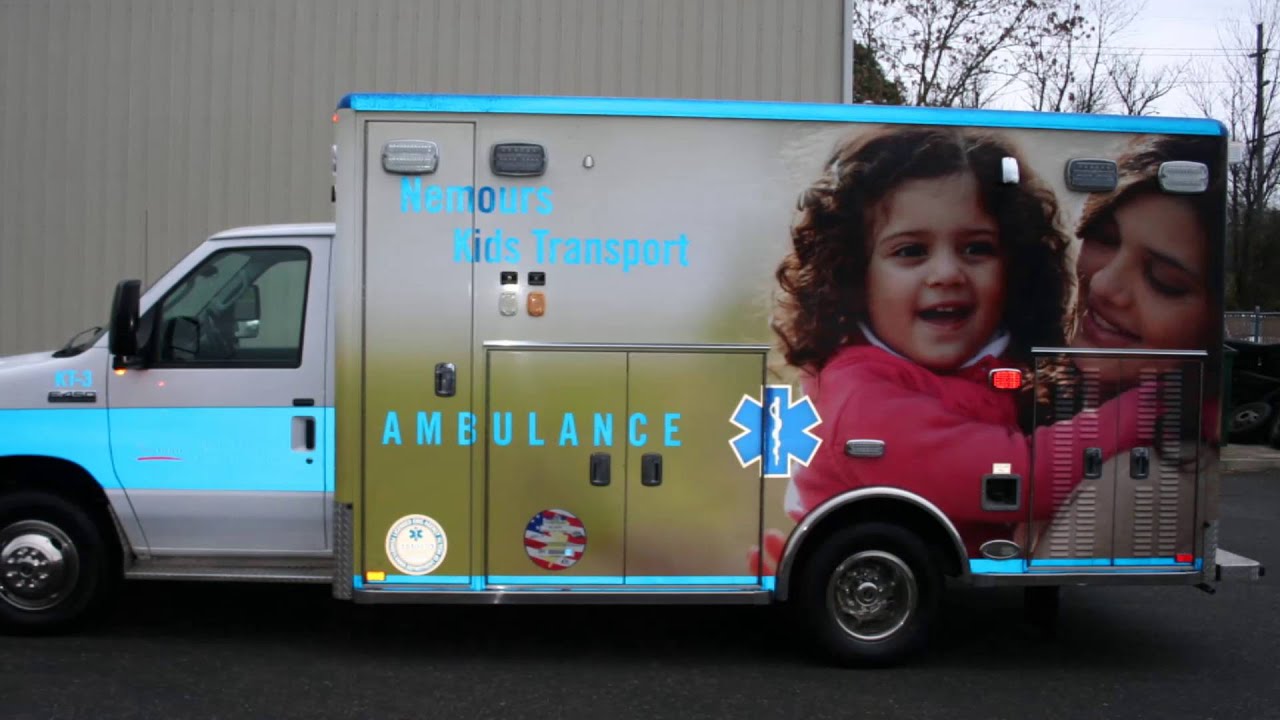 Remounted Ambulance Delivery by VCI to Dupont Childrens Hospital RV194