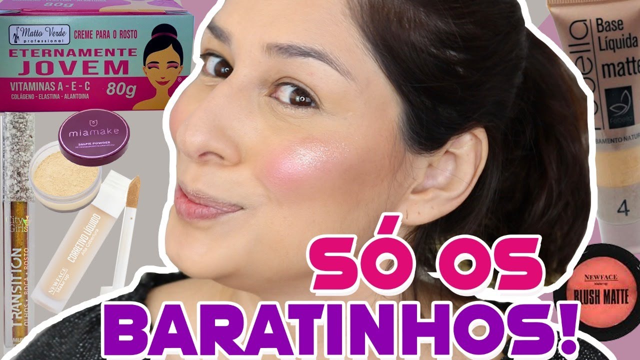 BARATINHOS 😱 MAKE com PRODUTOS de até *15 REAIS*