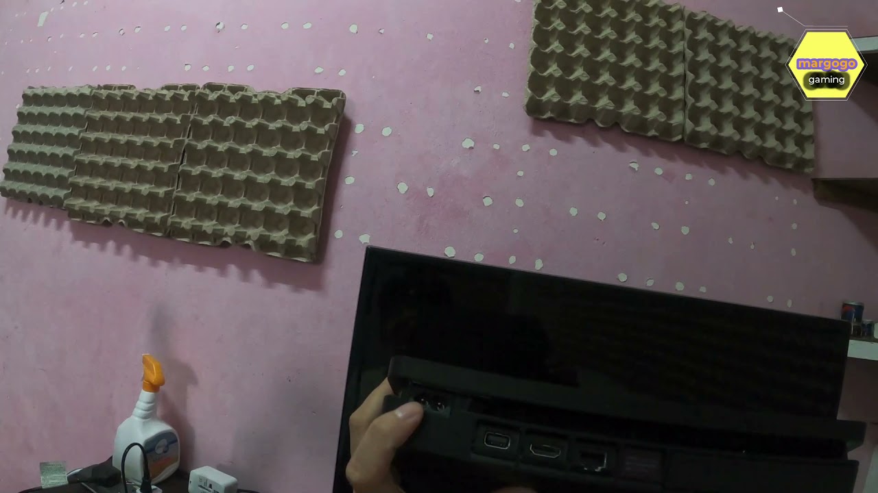 SETUP PS4 SLIM jet black 500gb malaysia di musim pkp 1 | margogo gaming