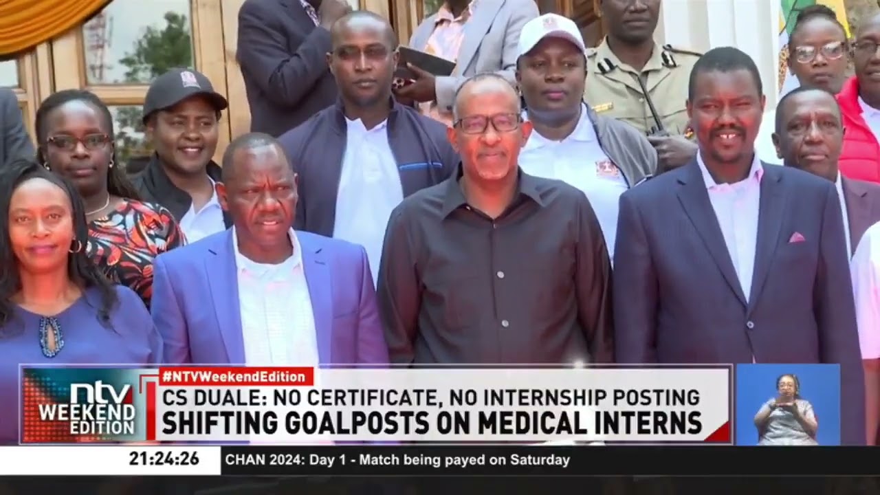 Intern nurses dispute recall as Duale insists graduation is key for posting