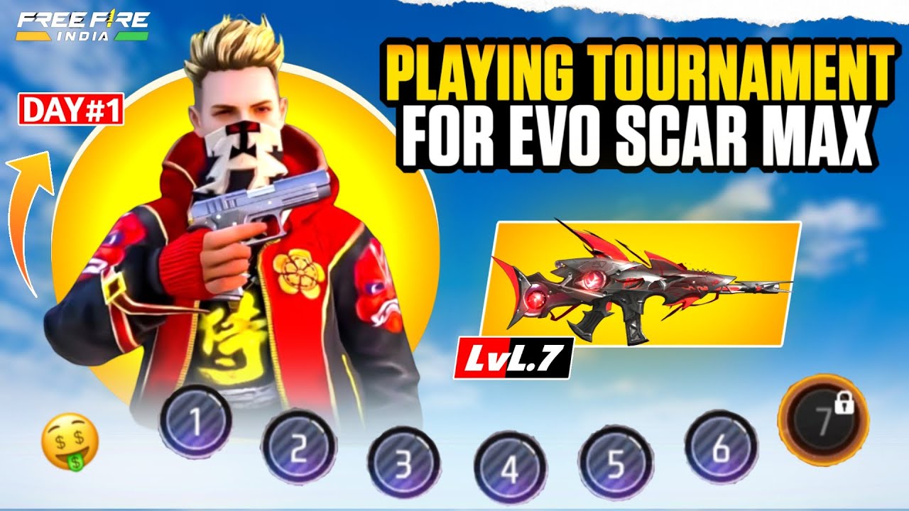 Playing Tournament for Evo Scar Max 🔫 | Solo Survival Tournament Gameplay 🔥 | EP-1 #freefire