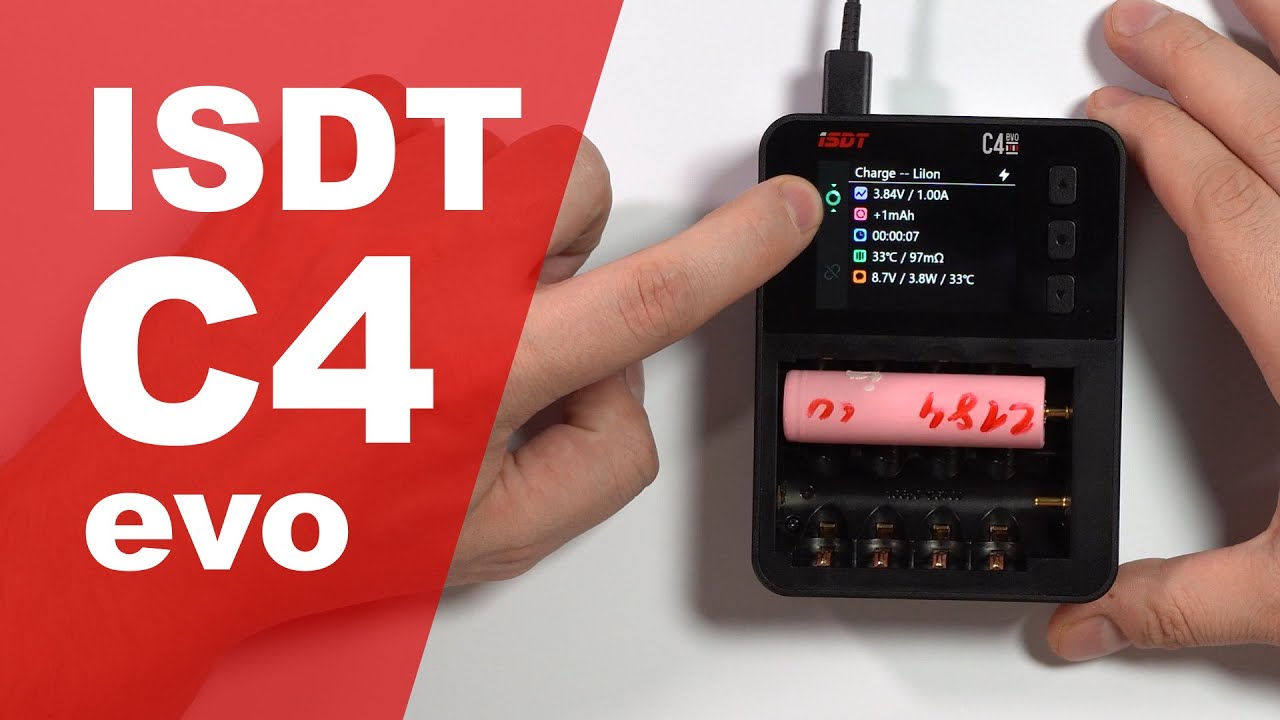 25 - ISDT C4 evo - recenzja ciekawej ładowarki do ogniw 18650 i nie tylko!