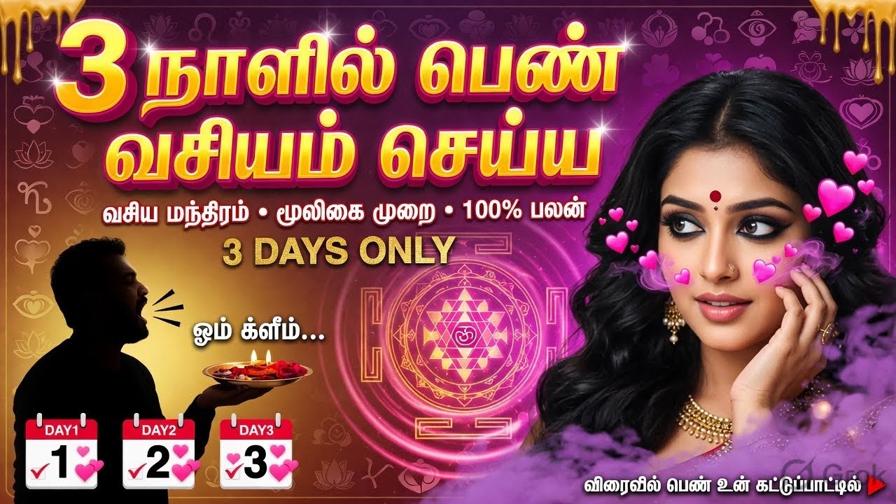 3 நாளில் பெண் வசியம் செய்ய - Aan Vasiyam - Pen Vasiyam - Vasiyam seivathu eppadi