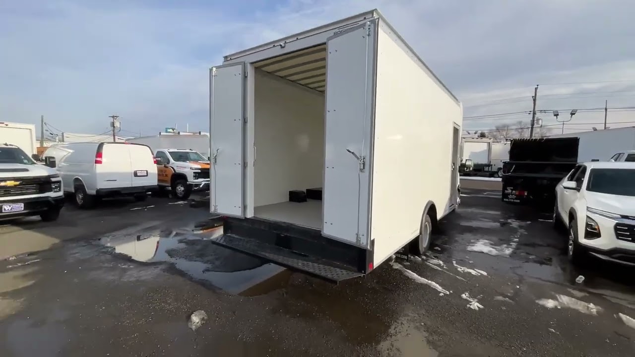 2025 Chevy 3500 Express cutaway equipped with a 17&rsquo; Van body 