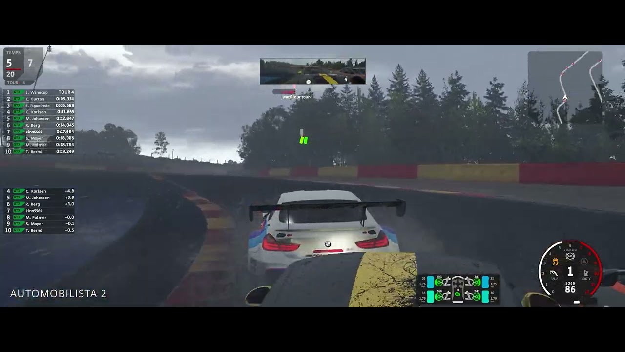 Sim Comparison - Spa Francorchamps in the rain (Forza Motorsport, AMS2, ACC, rFactor 2)