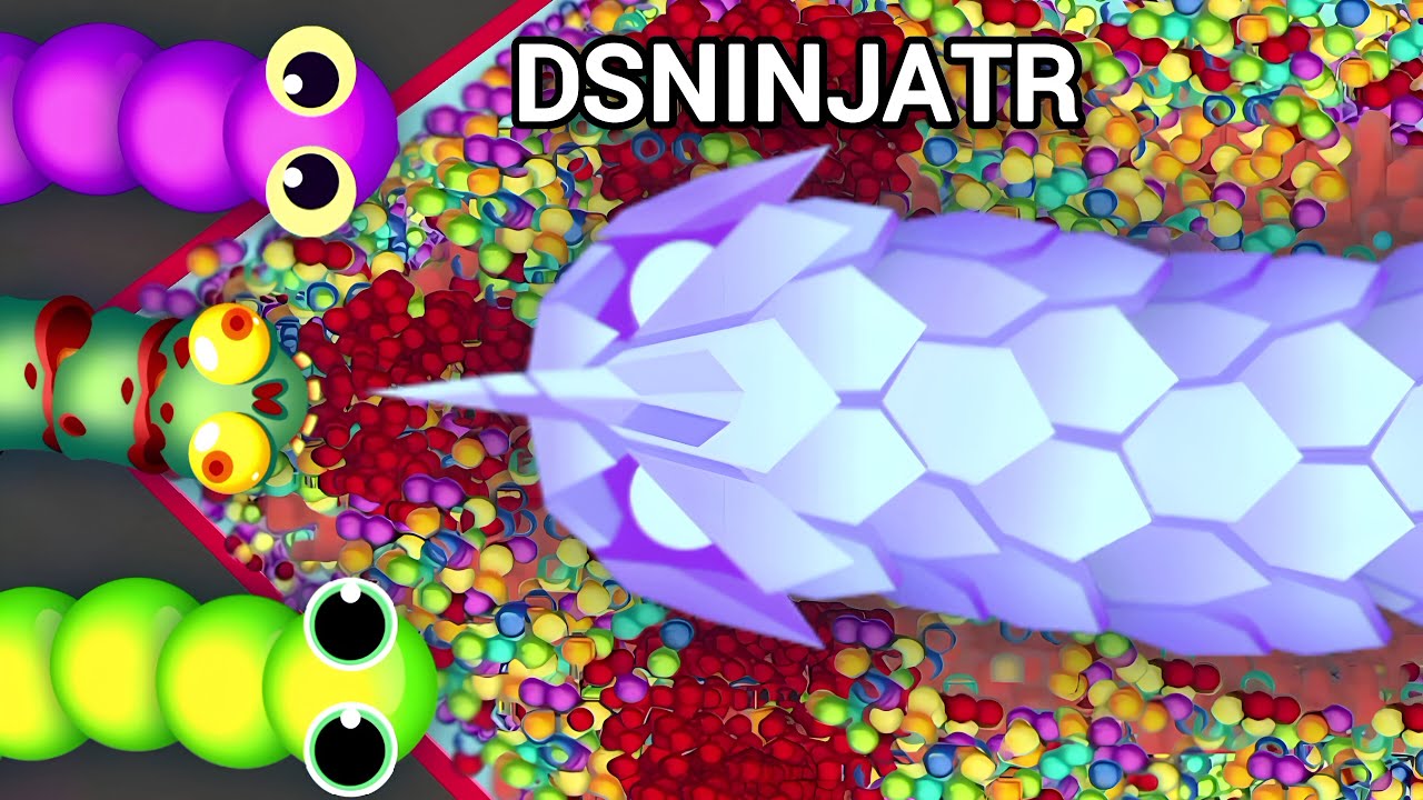 OMG 😱 Snake io🐍 Frostbite snake skin 🐍 snake party 🥳 killing delicious snake gameplay| NINJA TRICK