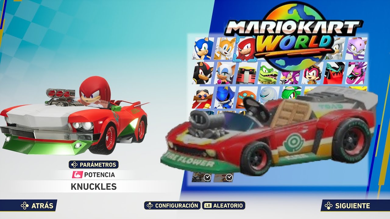Como Crear el Hot Rod (Mario Kart World) en Sonic Racing Crossworlds (Leer Descripción)