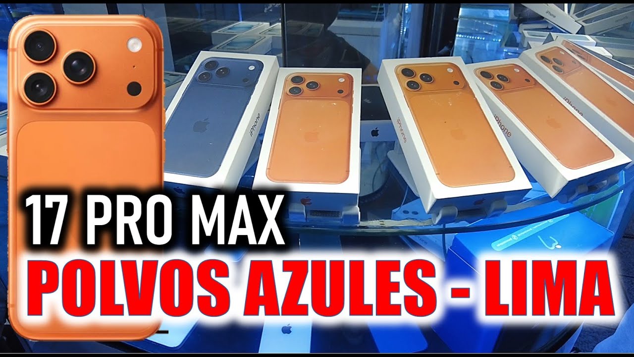 Ya llegaron los IPHONE 17 A POLVOS AZULES precios y modelos. #iphone17Lima