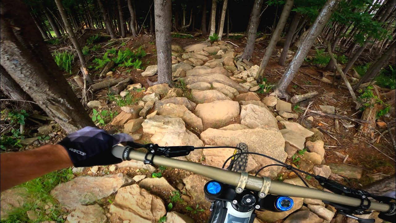 Snowshoe's newest Black Diamond trail.