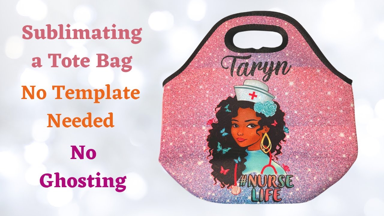 Sublimating A Neoprene Tote / No Template Needed, No Ghosting