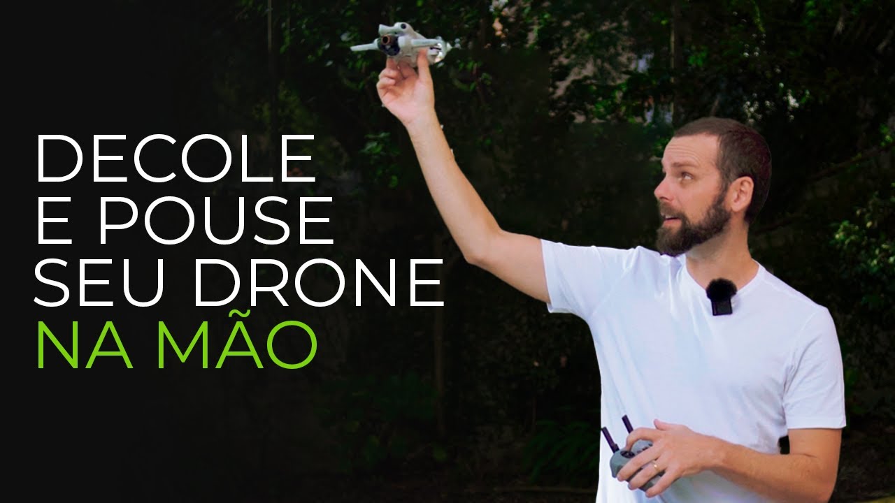 Aprenda a decolar e pousar o seu drone com a mão.