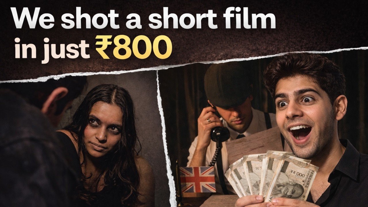 We Shot a Short Film in Just ₹800 😱 | Low Budget Filmmaking Challenge