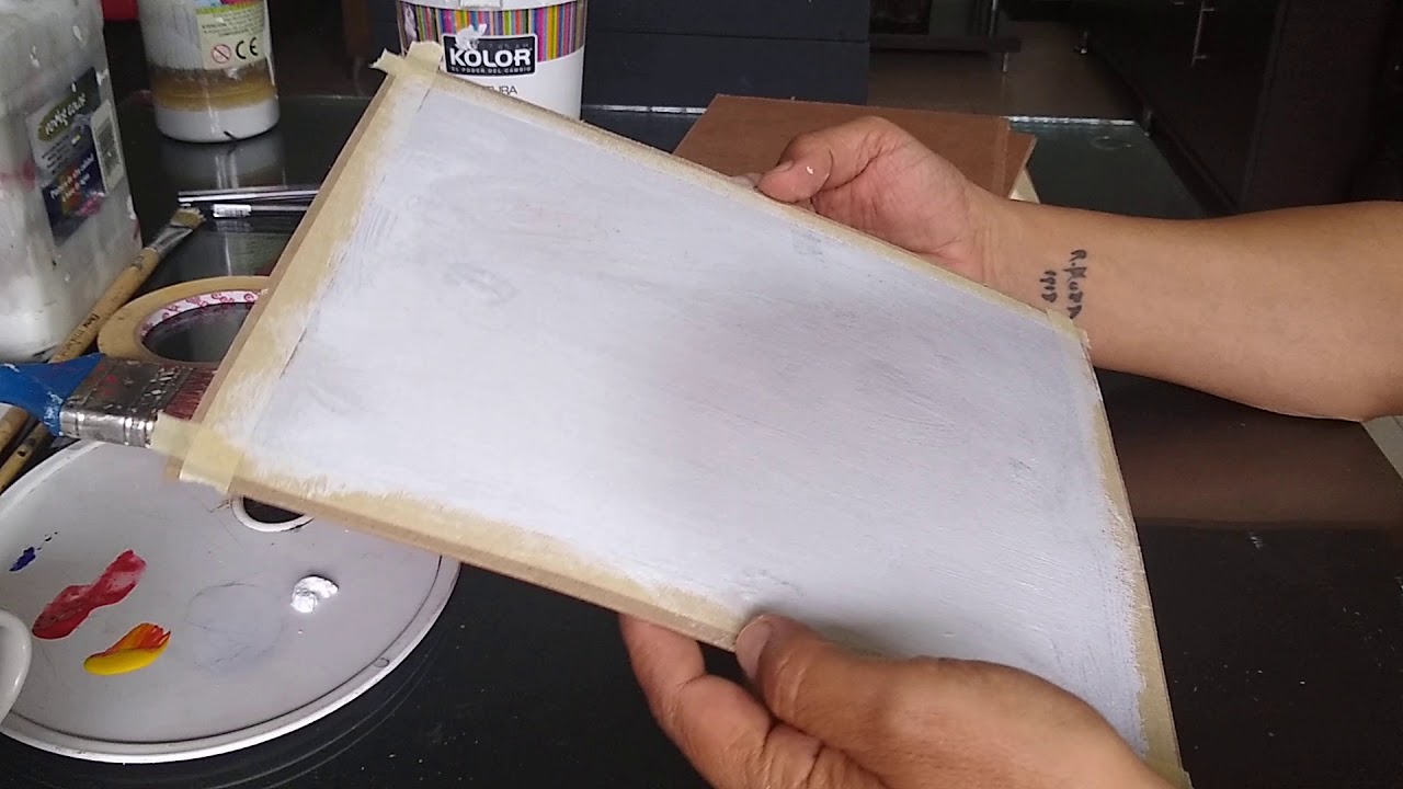 cómo preparar soportes rígidos para pintura.