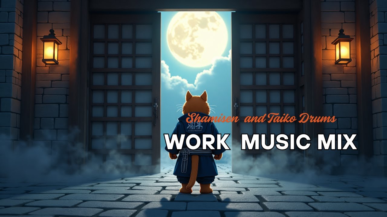 Work Music &ndash; Shamisen &  Drums for Focus